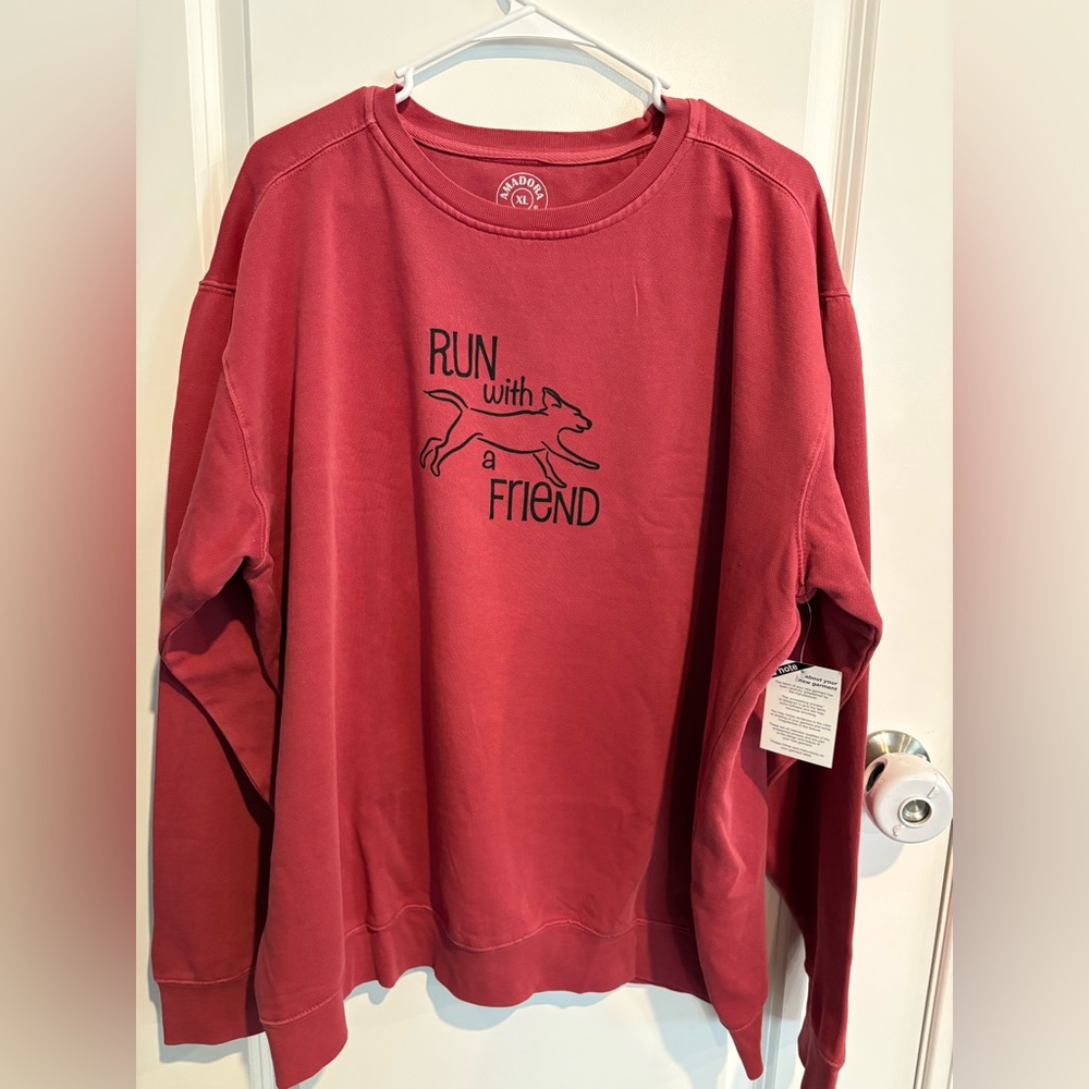 NWT- Amadora Sport unisex dog crewneck sweatshirt, size XL